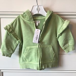 NWT Gymboree Baby Girl Hoodie/Sweatshirt w Ruffles
